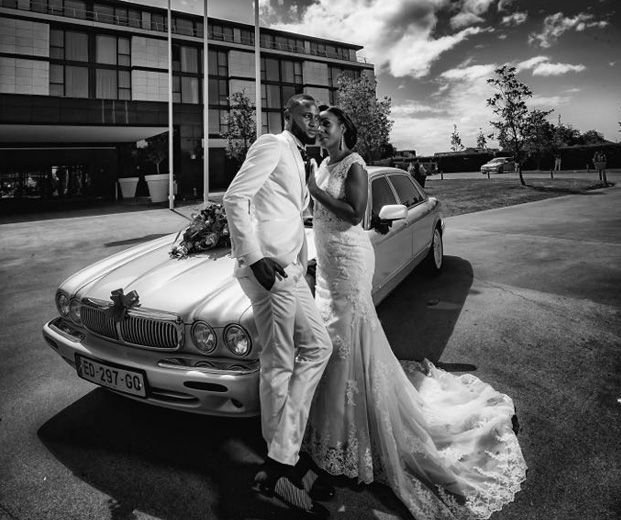 Francine et Patrick le jour de leur mariage.